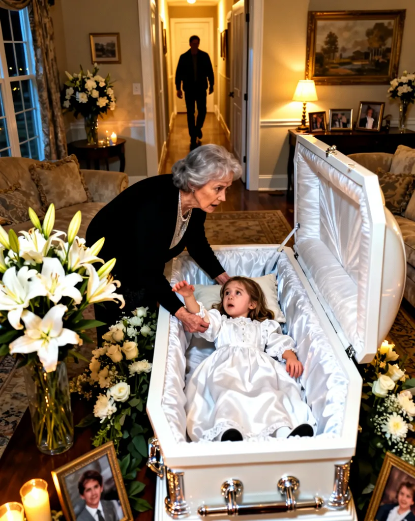 Farmor avslöjar hemlighet vid begravning